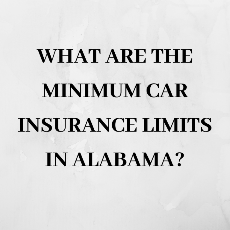 Minimum car insurance for Alabama related to a car crash or accident